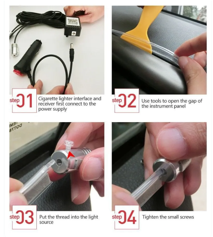 عدة اضاءة محيطية (الاصدار 2) سيارة من نوع تيسلا الطراز (3/Y)