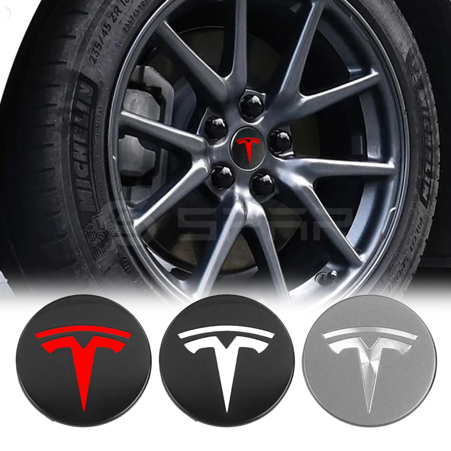 Aero Wheel Cap Kit for Tesla Model S/3/X