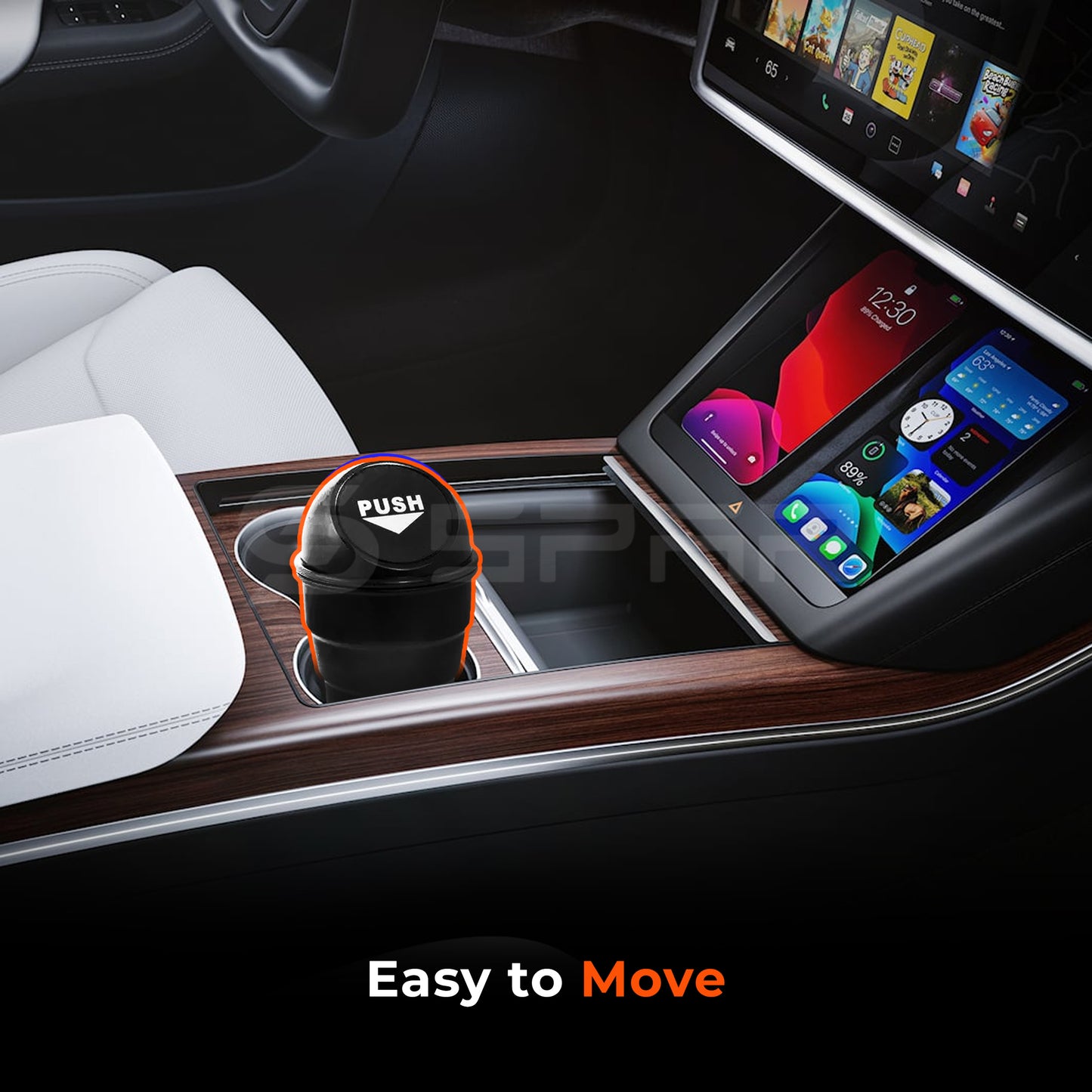 Trash Can Cup Holder for Tesla Model S/3/X/Y