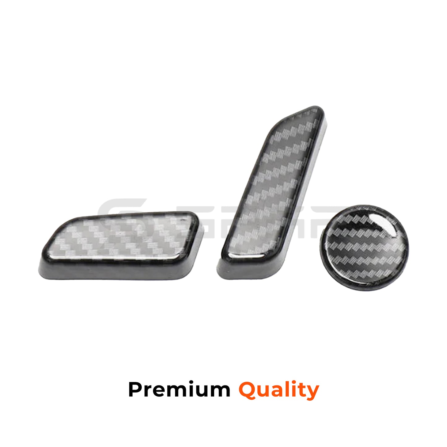 Carbon Fiber Seat Adjusting Button Trims for Tesla Model 3/Y