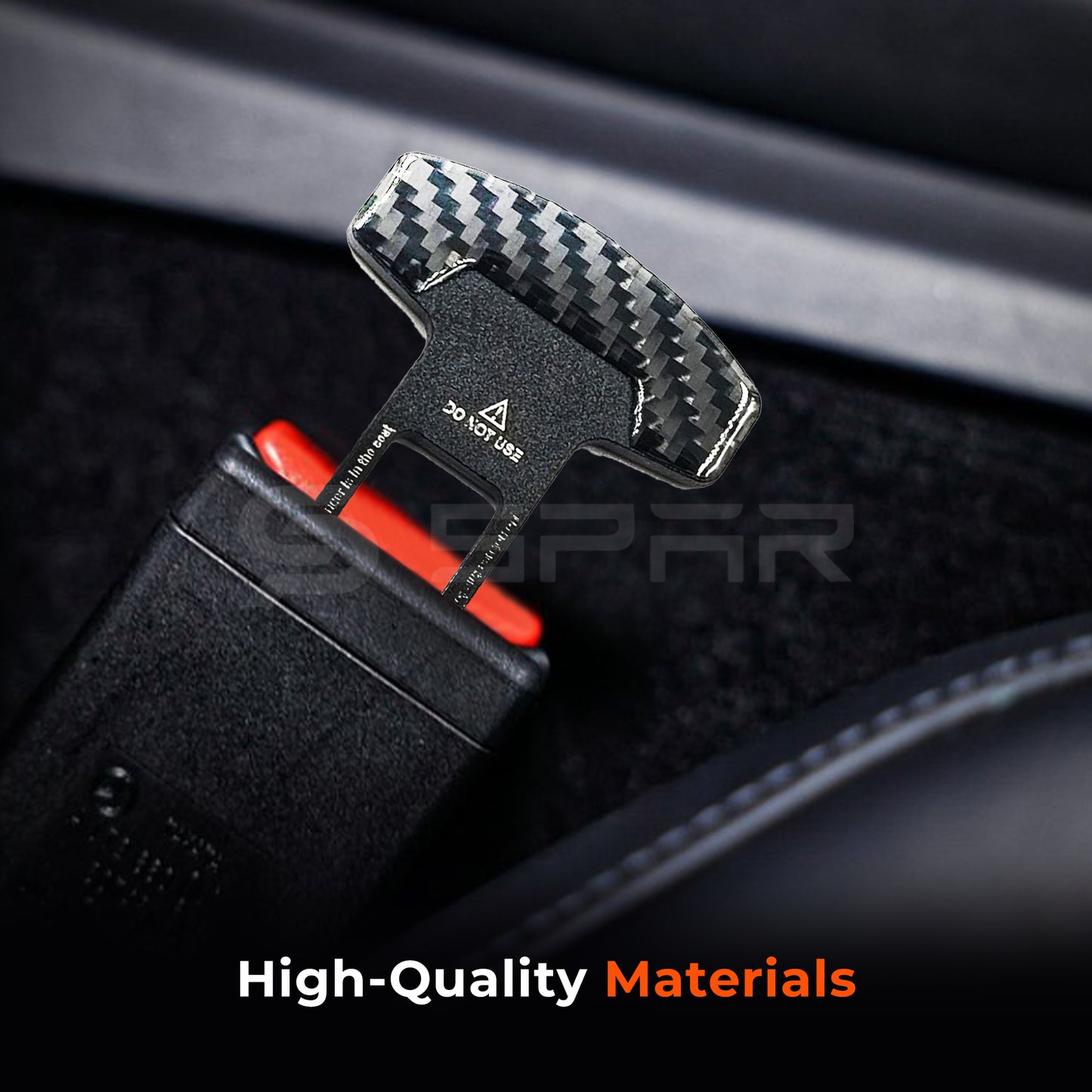 Carbon Fiber Seat Belt Buckle for Tesla Model S/3/X/Y