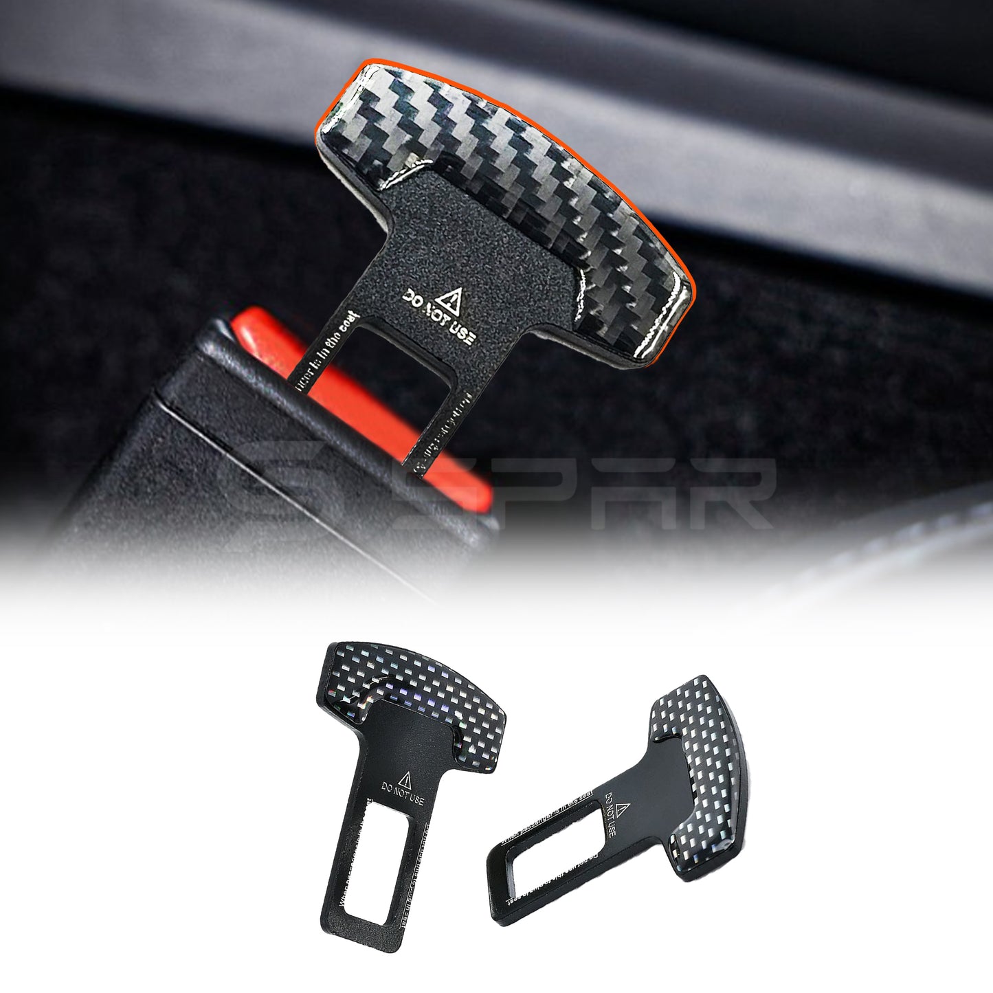 Carbon Fiber Seat Belt Buckle for Tesla Model S/3/X/Y