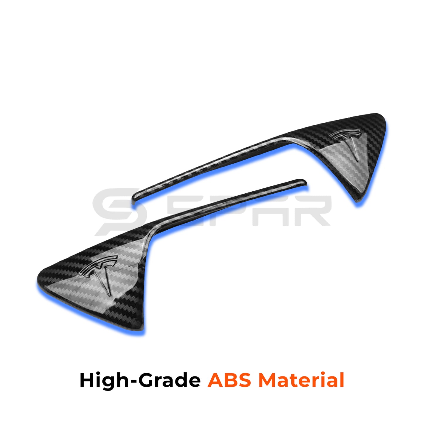 Carbon Fiber Side Camera Molded Housing Covers for Tesla Model S/3/X/Y