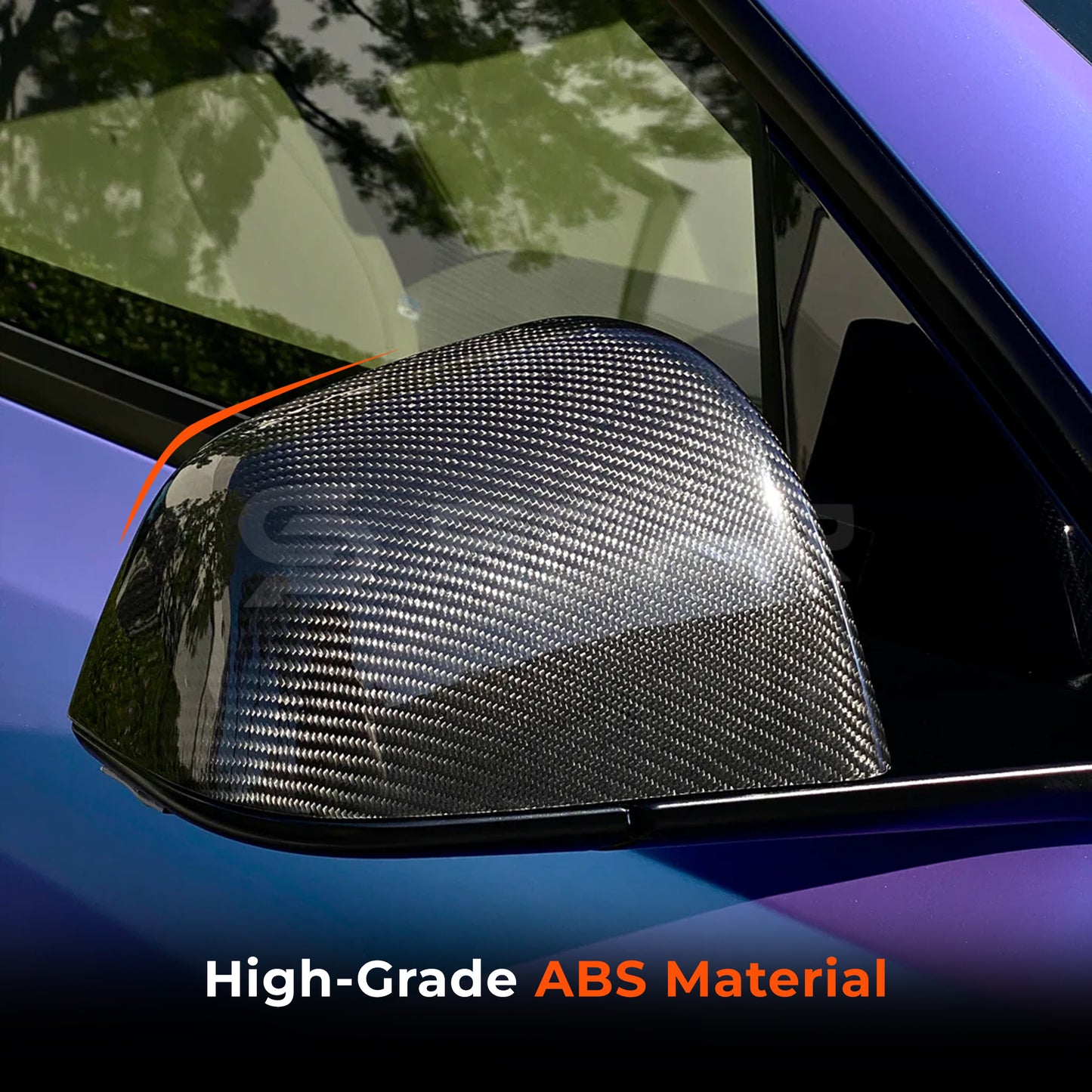 Carbon Fiber Side Mirror Molded Covers for Tesla Model 3/Y