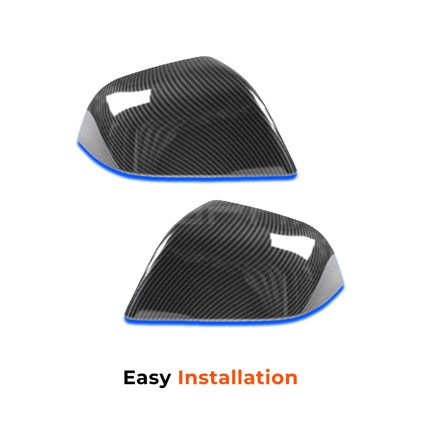 Carbon Fiber Side Mirror Molded Covers for Tesla Model 3/Y