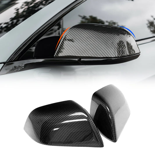 Carbon Fiber Side Mirror Molded Covers for Tesla Model 3/Y