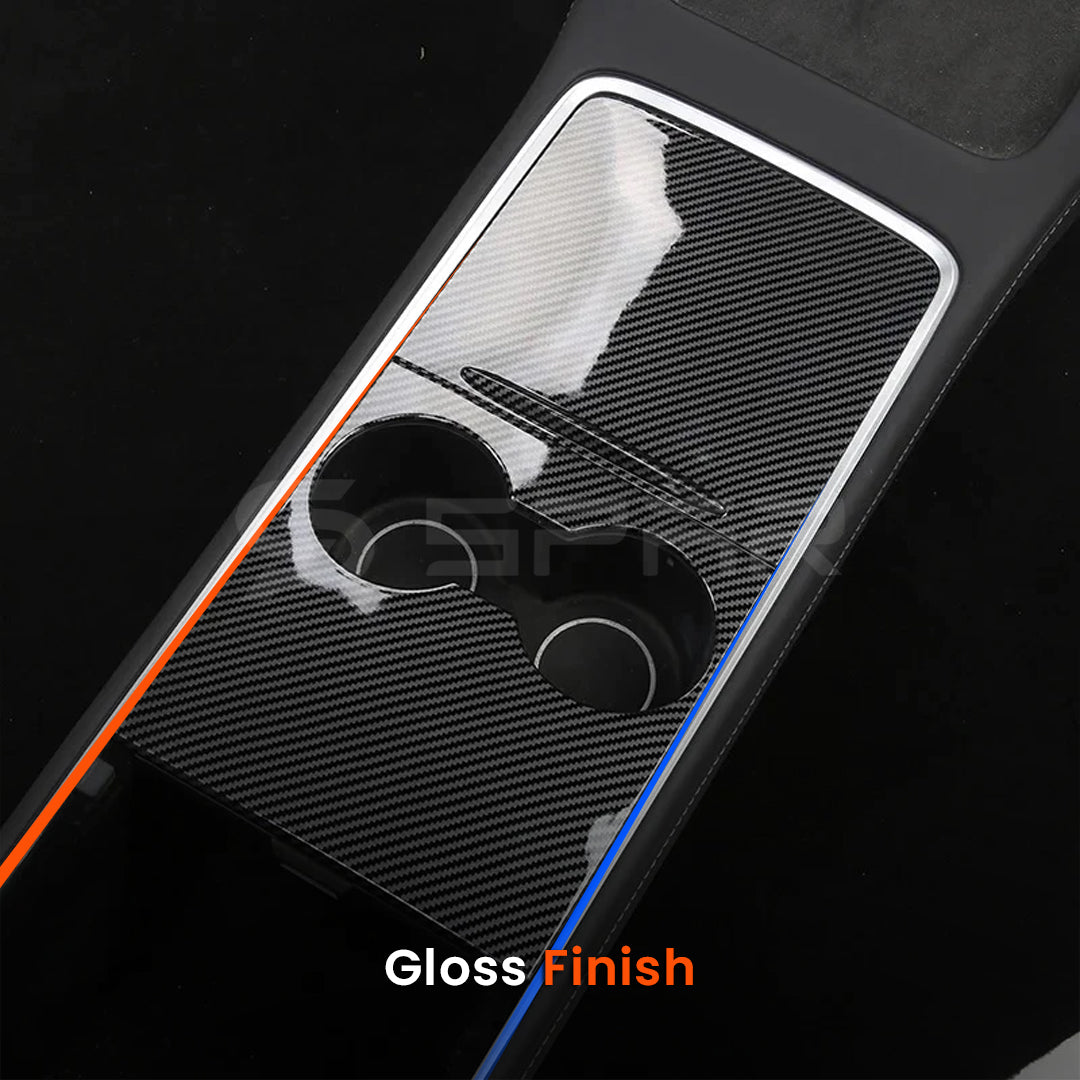 Carbon Fiber Center Console Trims for Tesla Model 3/Y