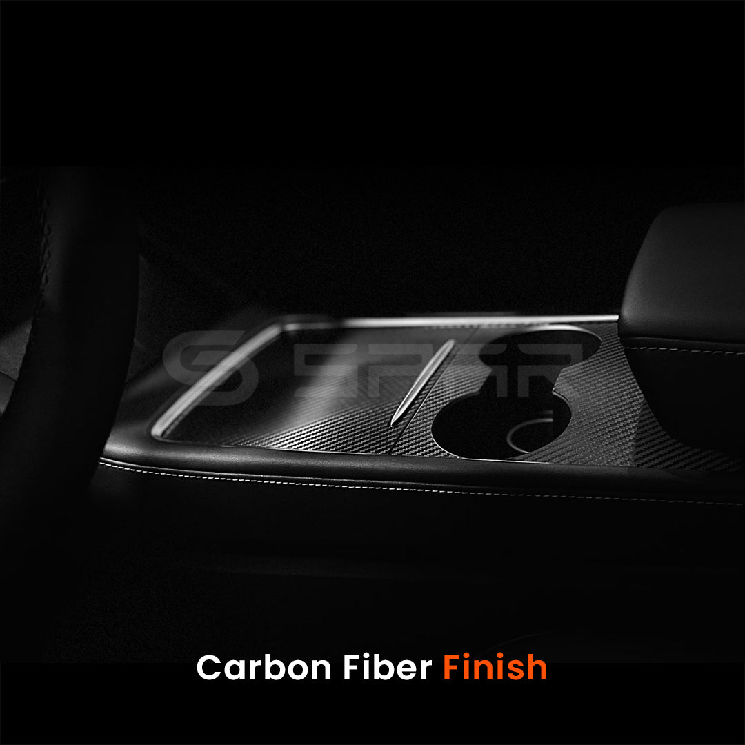 Carbon Fiber Center Console Trims for Tesla Model 3/Y