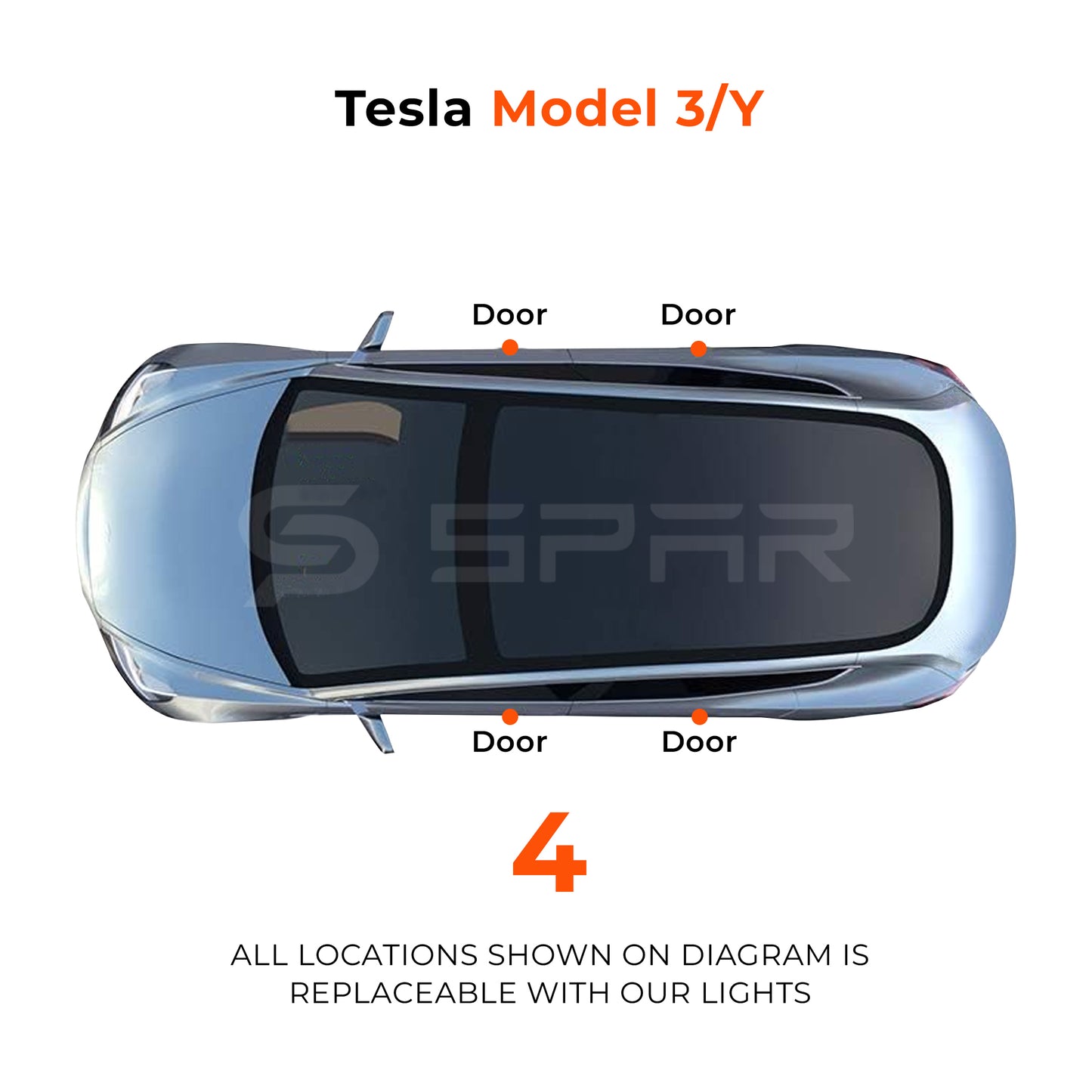 Ghost Welcome Lights for Tesla Model 3/Y