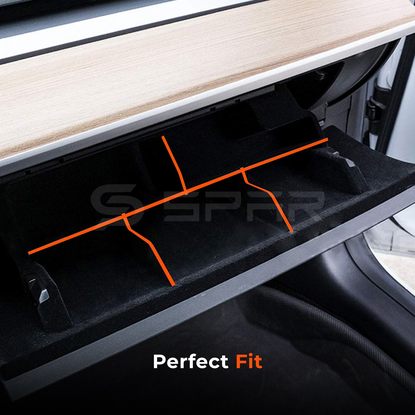 Glove Box Divider & Organizer for Tesla Model 3/Y