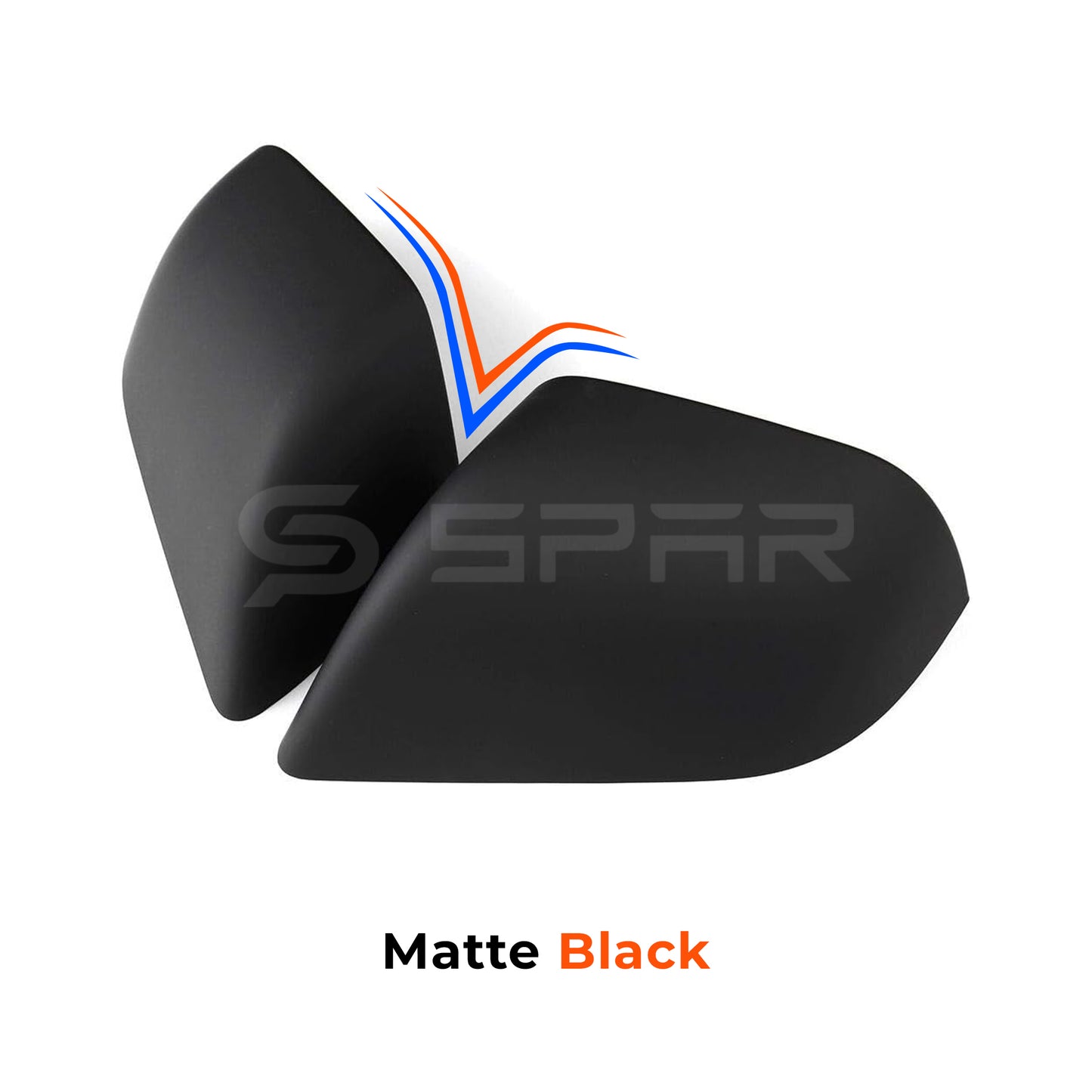 أغطية حماية للمراة الجانبية بلون أٍسود مطفي لسيارة من نوع تيسلا الطراز (3/Y)