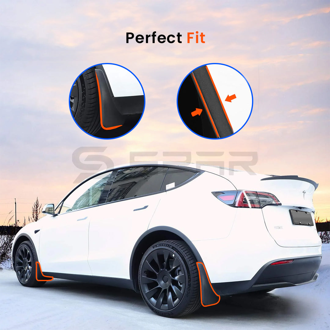 Matte Black Mudflaps (Upgraded Version) for Tesla Model Y
