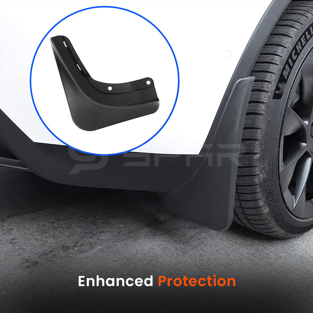 Matte Black Mudflaps (Upgraded Version) for Tesla Model Y