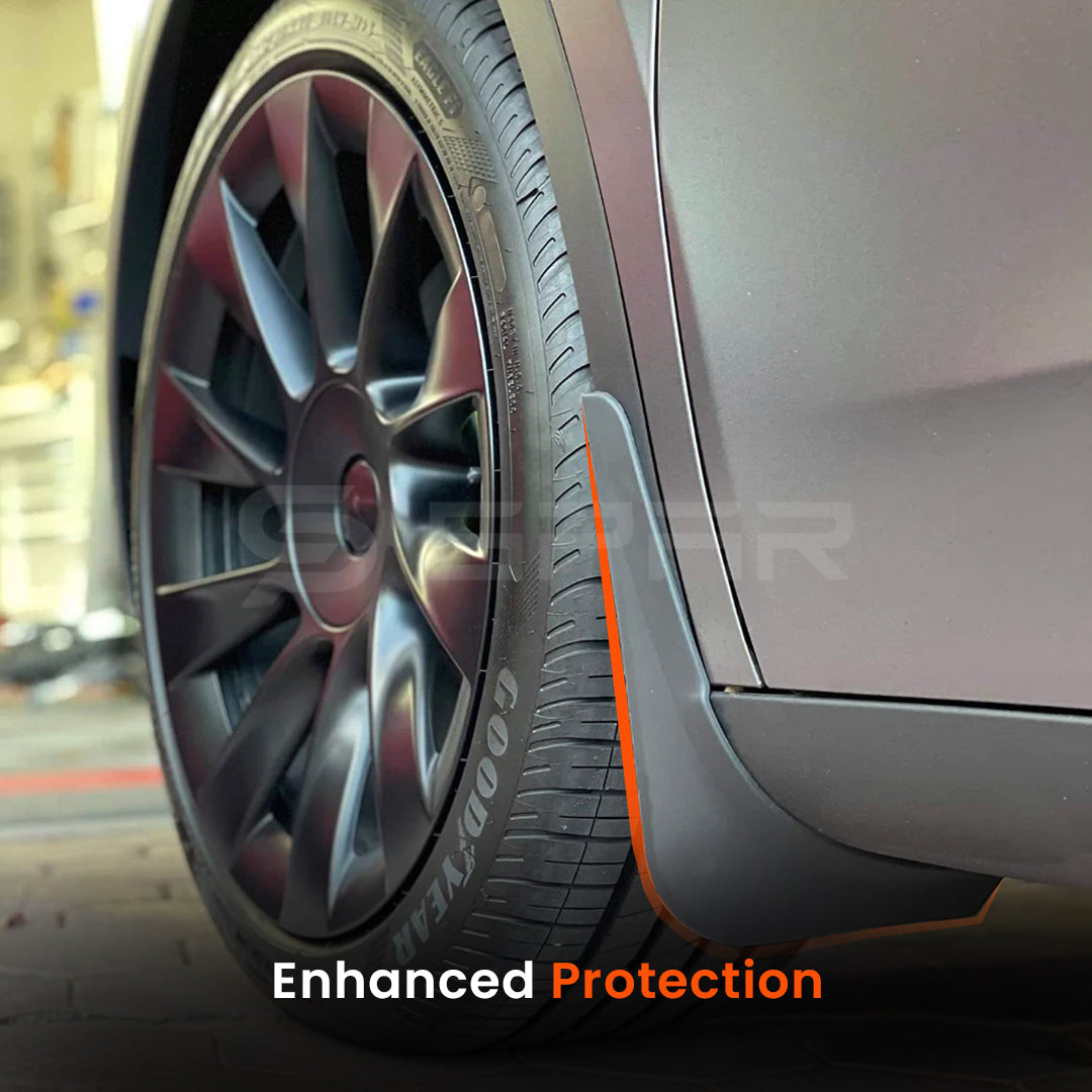 Matte Black Mudflaps (Upgraded Version) for Tesla Model Y