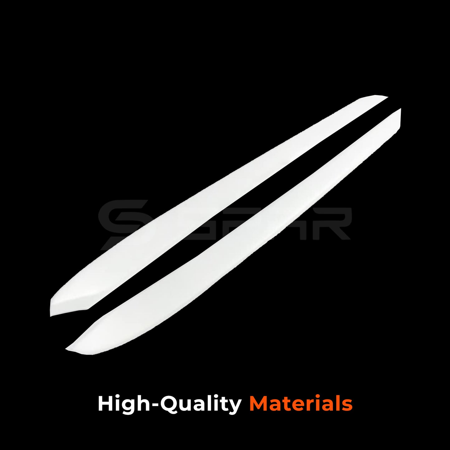 تغليفات بيضاء لامعة للوحة الباب الأمامي لسيارة من نوع تيسلا الطراز (3/Y)