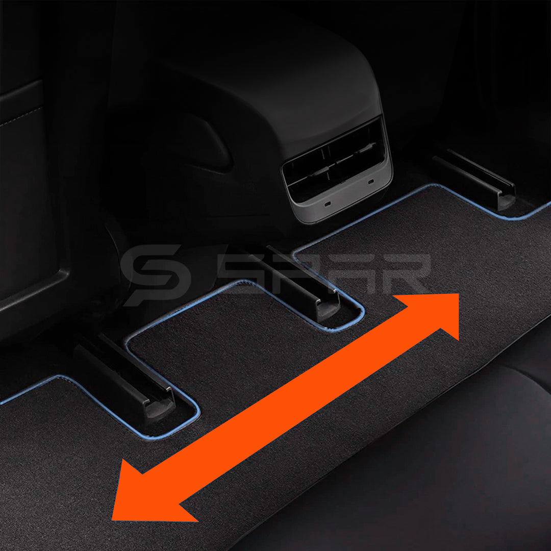 Premium Velvet Floor Mats Set for Tesla Model Y