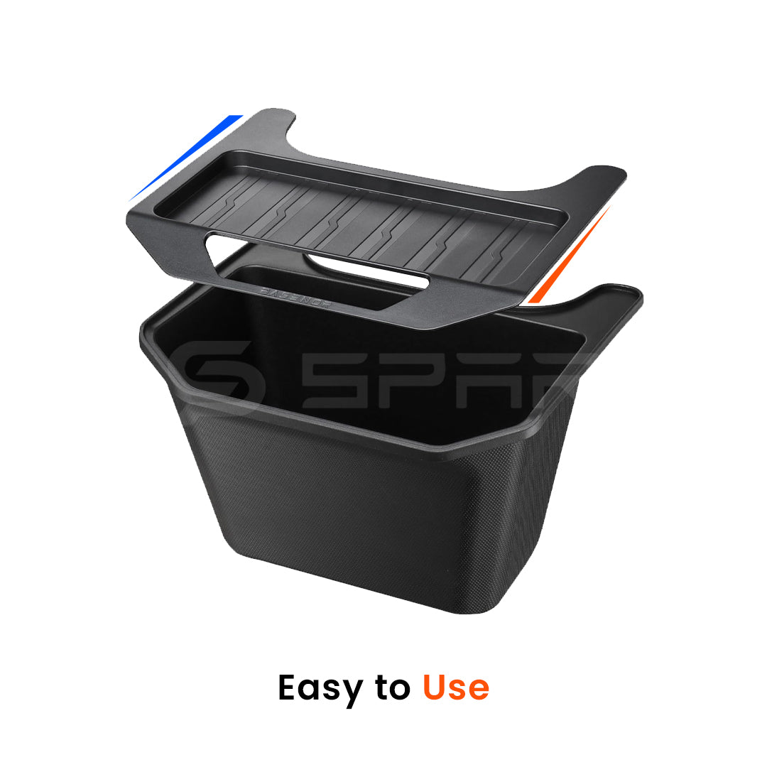 Rear Center Storage Box with Tray for Tesla Model Y