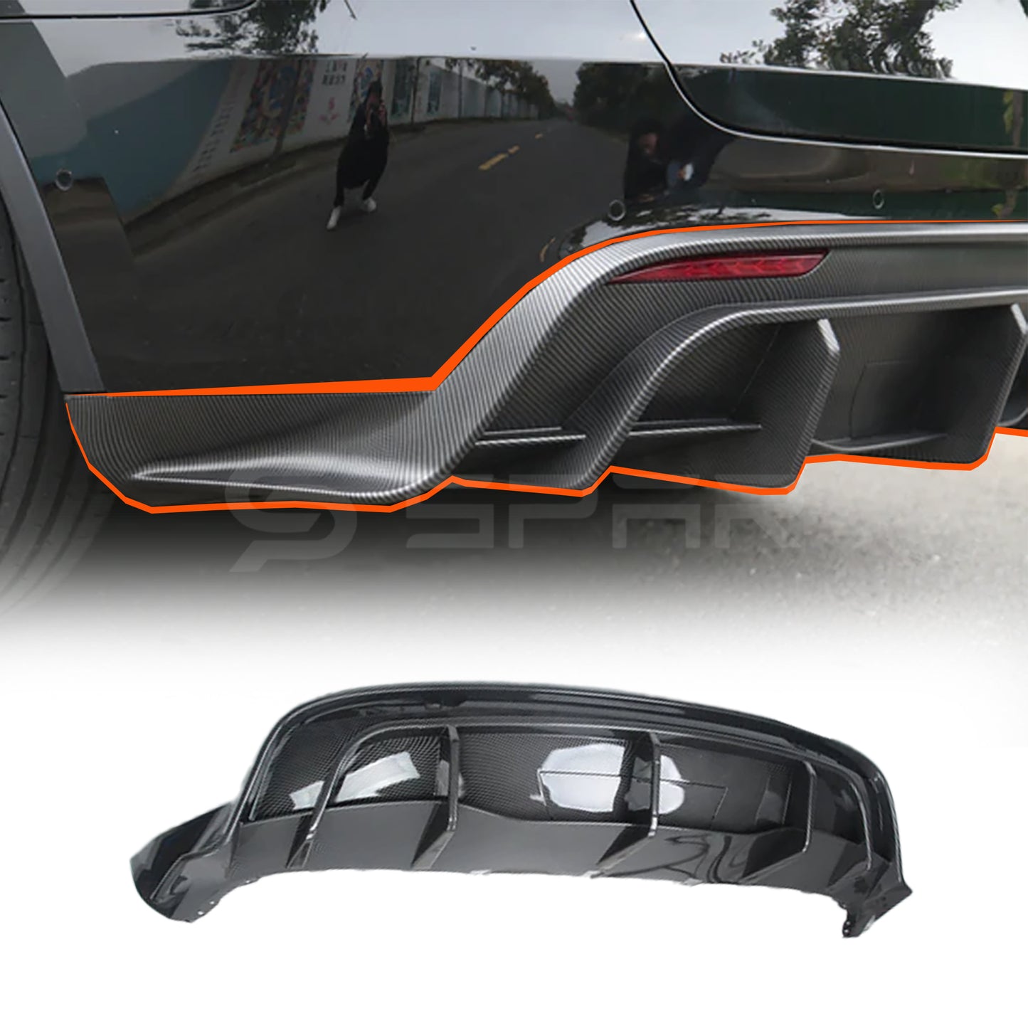 Rear Diffusor Ultra Carbon Fiber for Tesla Model Y