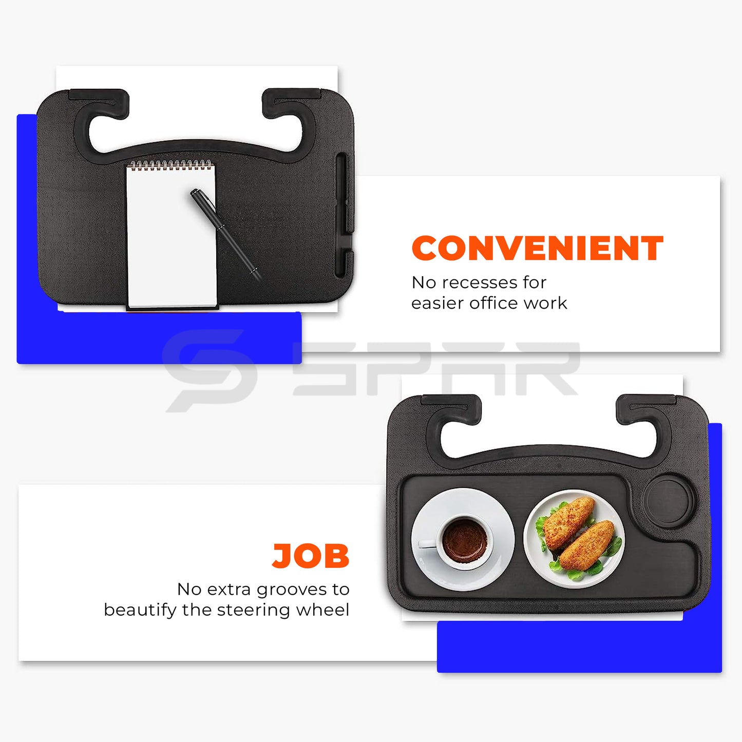 طاولة مكتب توضع على عجلة قيادة لسيارة من نوع تيسلا الطراز (S/3/X/Y)