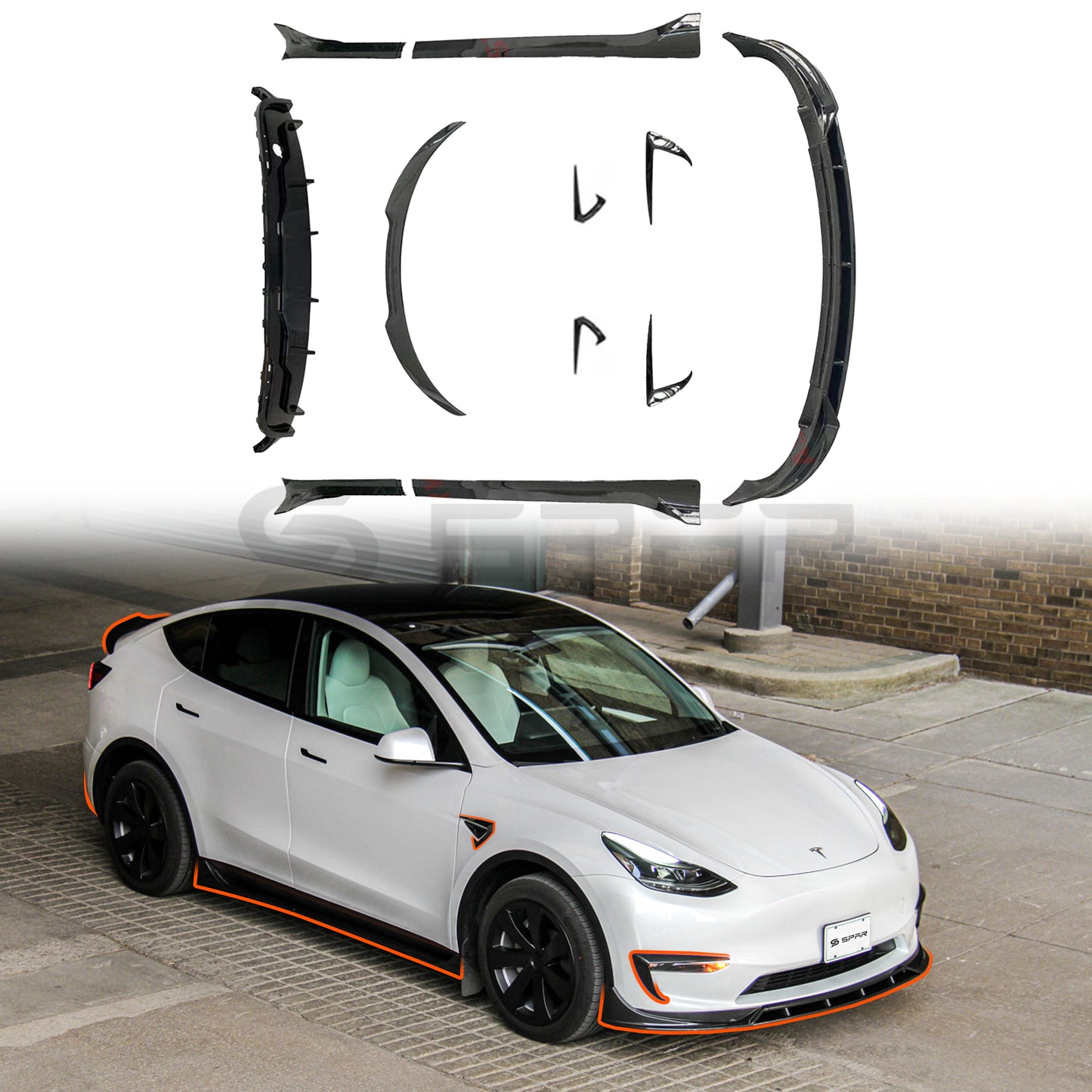 Carbon Fiber Body Kit for Tesla Model Y (Sports)