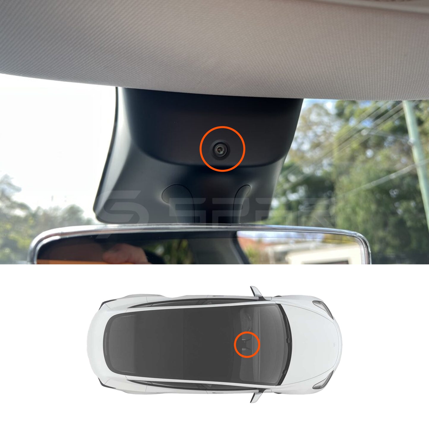 Webcam Privacy Cover (3 pcs.) for Tesla Model 3/Y