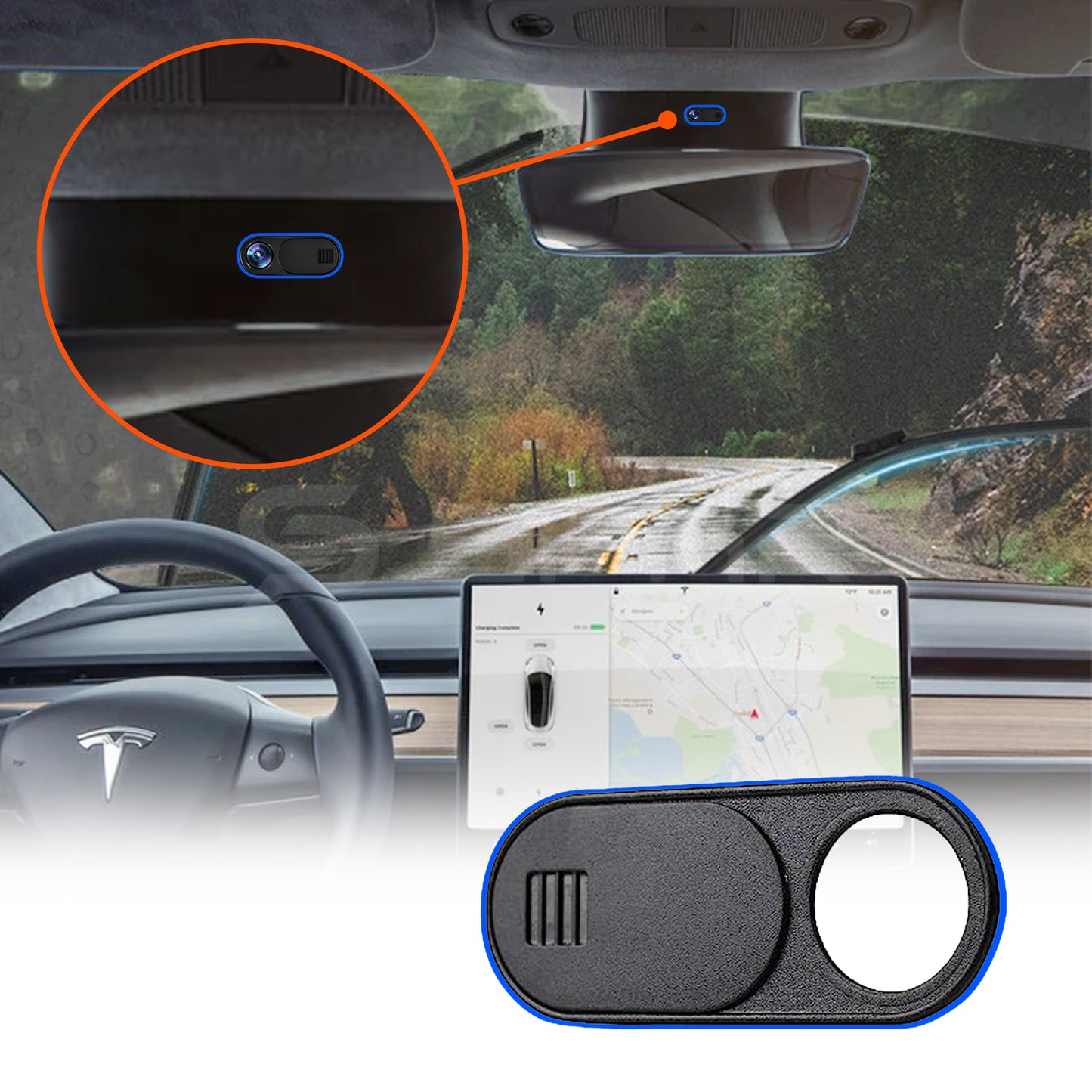 Webcam Privacy Cover (3 pcs.) for Tesla Model 3/Y