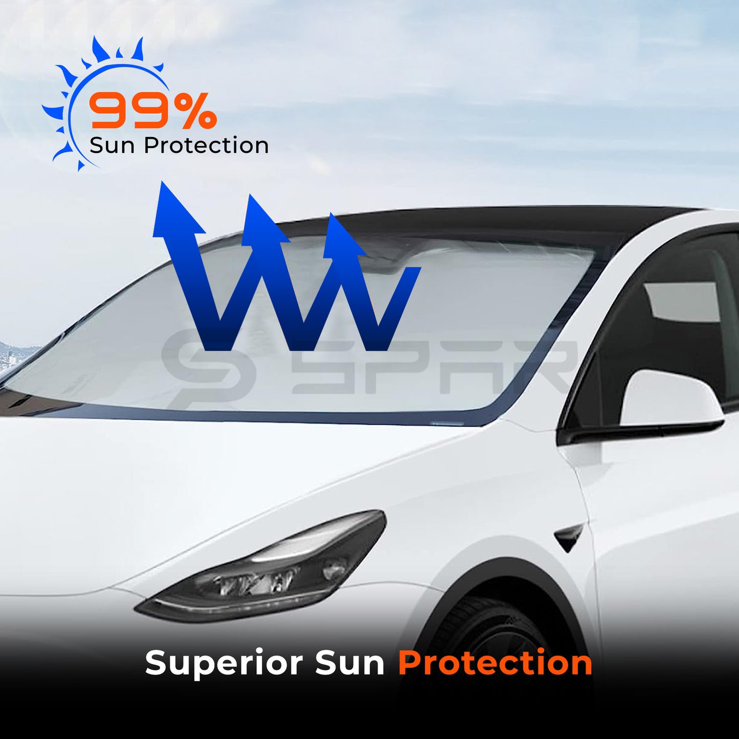 Windshield Sun Shade for Tesla Model 3/Y