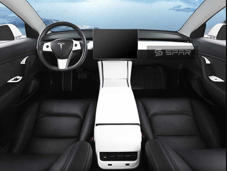 Pearl White Molded Dashboard Trim for Tesla Model 3/Y