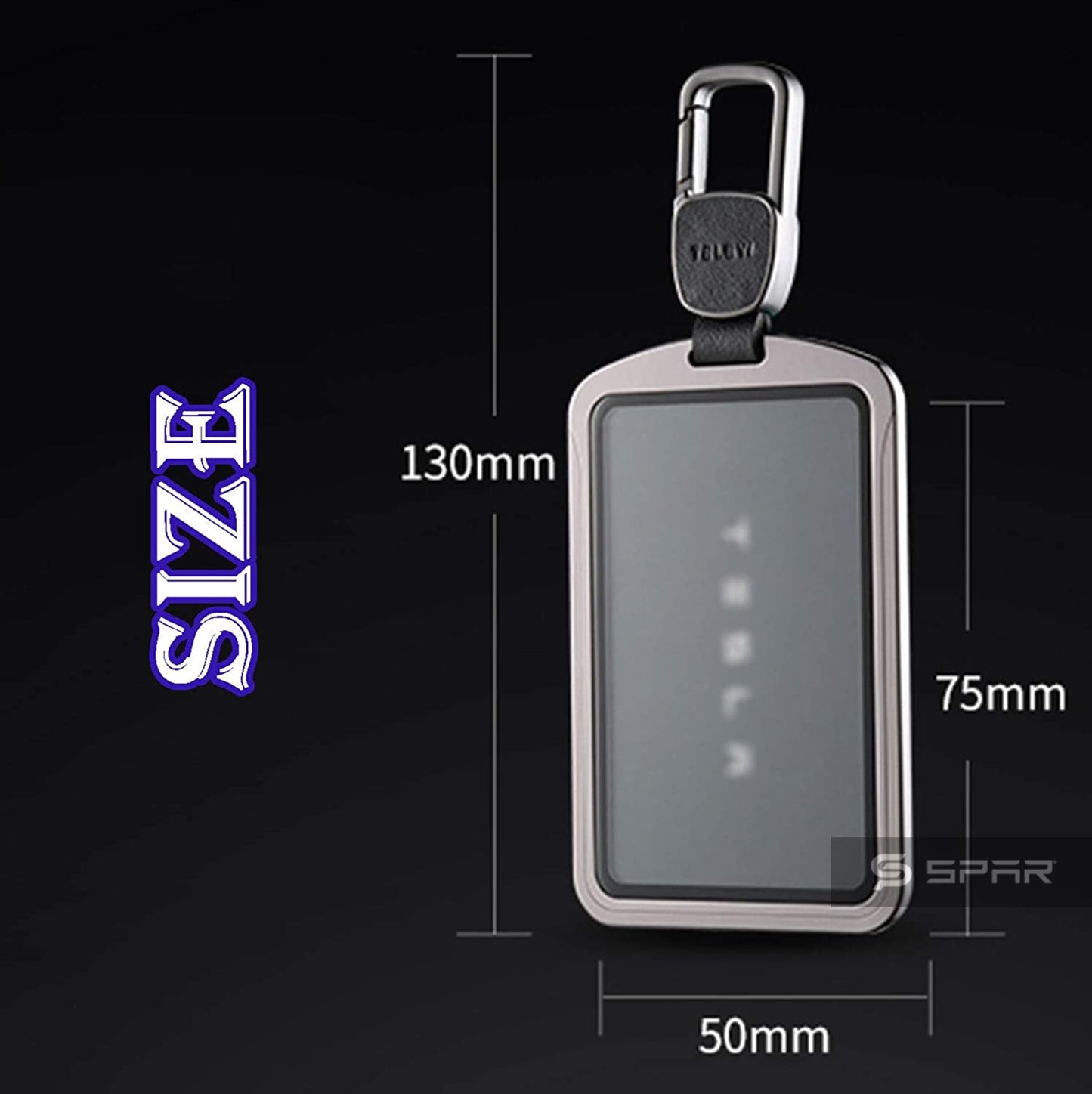 LIGHT BLUE LUXURY KEY CARD CASE FOR TESLA MODEL S-3-X-Y