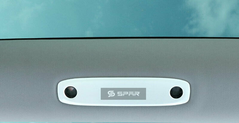 PEARL WHITE READING LIGHT COVERING TRIMS (FRONT + REAR) FOR TESLA MODEL 3-Y