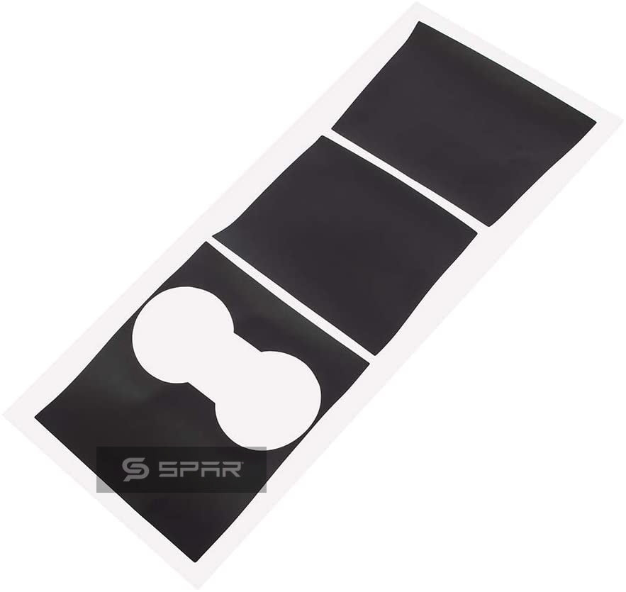 MATTE BLACK CENTER CONSOLE STICKER WRAP KIT FOR TESLA MODEL 3