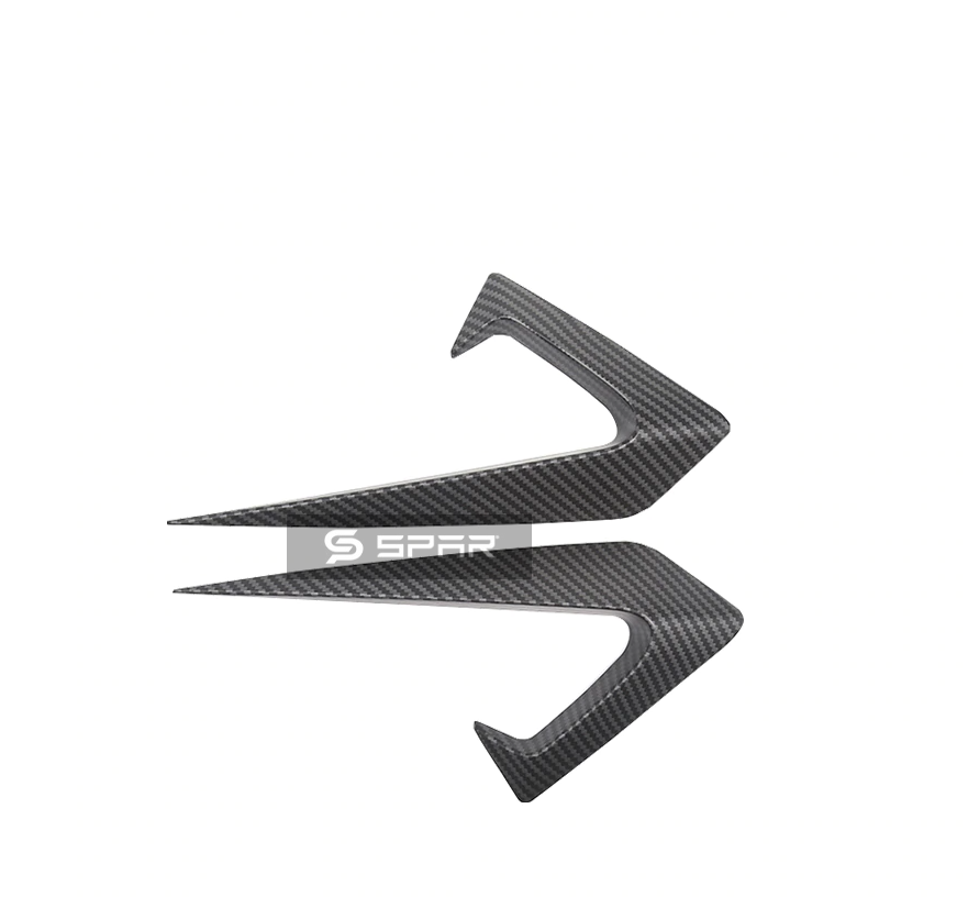 MATTE CARBON FIBER SIDE CAMERA TRIM ACCENTS FOR TESLA MODEL S/3/X