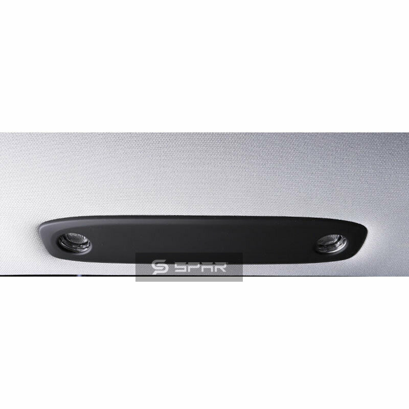 MATTE BLACK READING LIGHT COVERING TRIMS (FRONT + REAR) FOR TESLA MODEL 3-Y