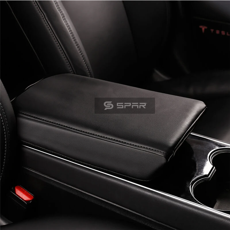 LEATHER ARMREST COVER FOR TESLA MODEL 3-Y