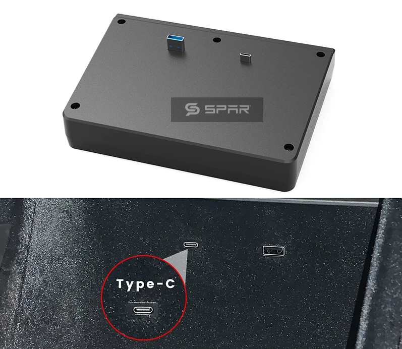 قطعة لزيادة منافذ الUSB (مركبات بعد سبتمبر 2020) لسيارة من نوع تيسلا الطراز 3