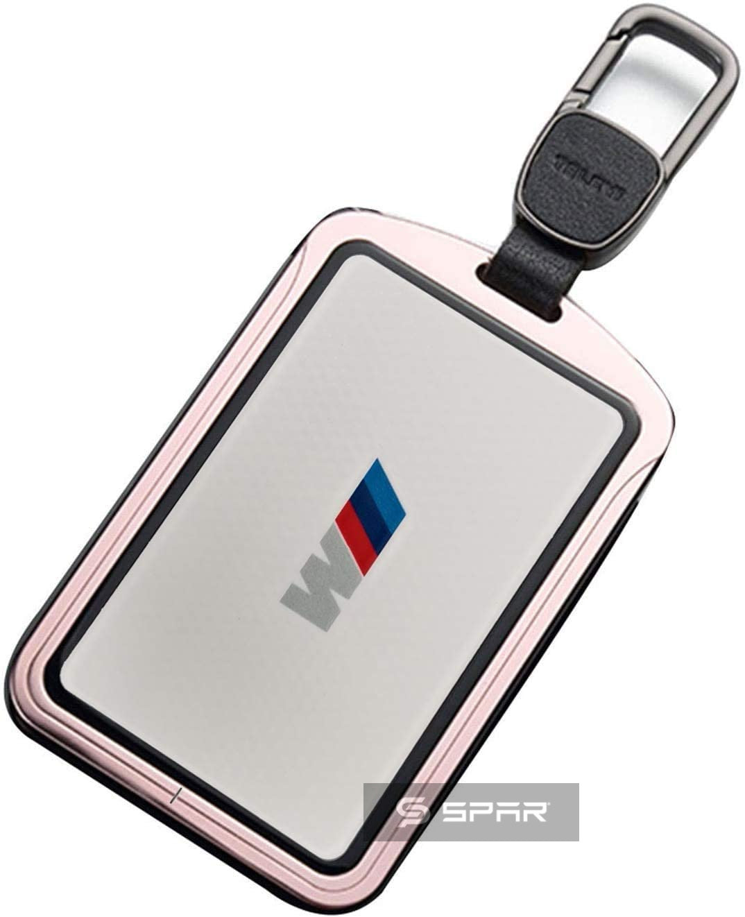 حقيبة حمل مفتاح فاخرة بلون ذهبي مزهر لسيارة من نوع تيسلا الطراز (S/3/X/Y)