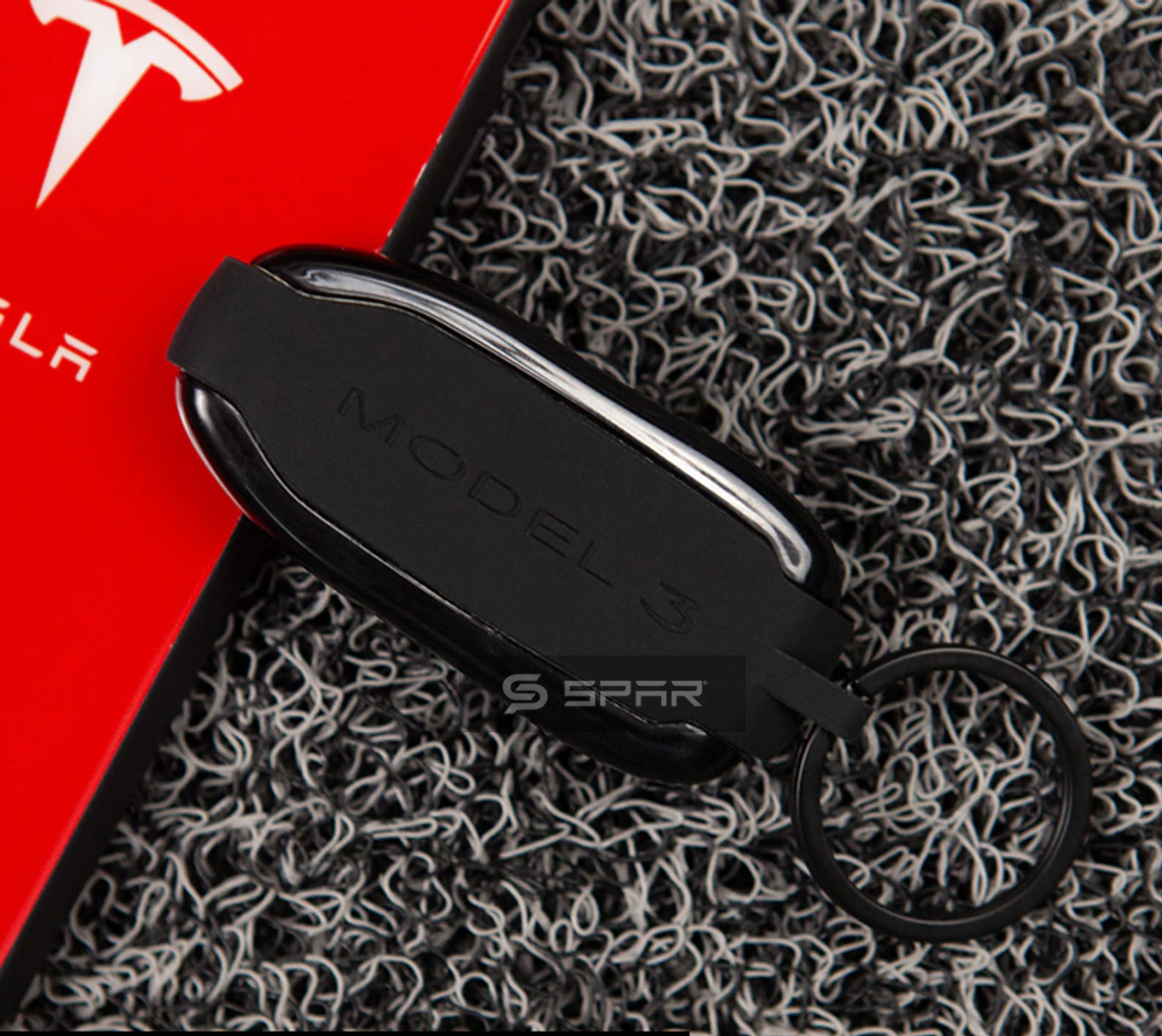 BLACK KEY FOB COVER FOR TESLA MODEL S-3-X-Y
