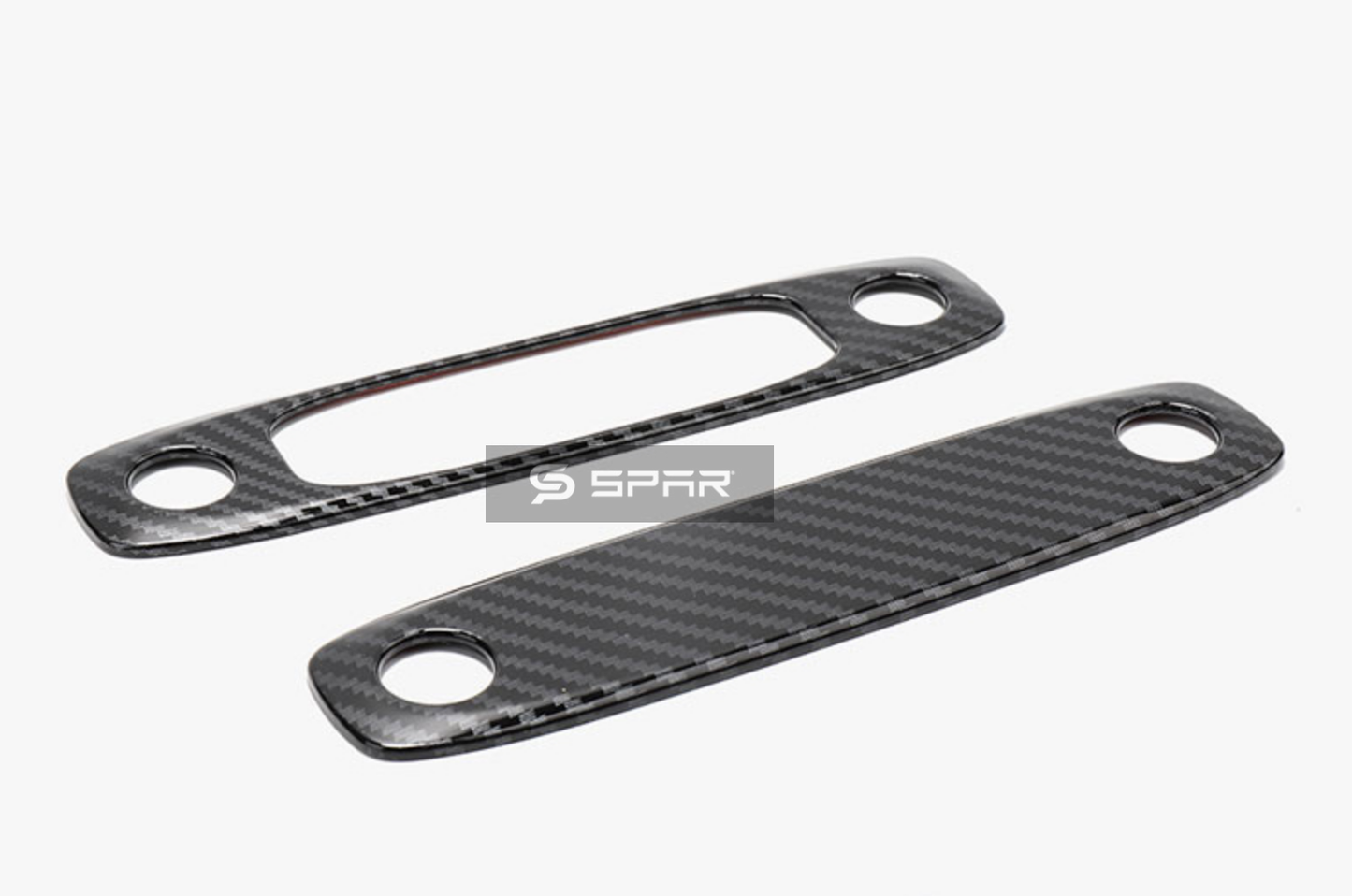 CARBON FIBER READING LIGHT COVERING TRIMS (FRONT + REAR) FOR TESLA MODEL 3-Y