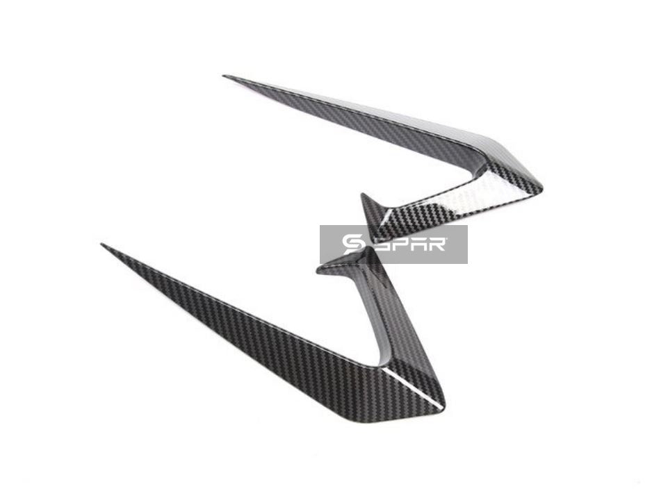 قصاصة حماية جمالية للكاميرا الجانبية من الكاربون فايبر اللامع لسيارة من نوع تيسلا الطراز (S/3/X/Y)