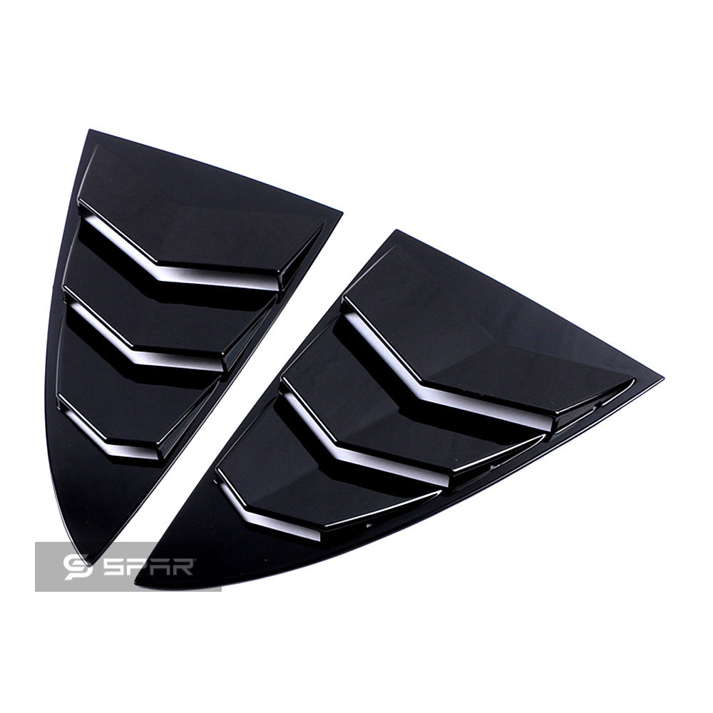 أغطية حماية جمالية للنافذة الخلفية بلون أسود مطفي لسيارة من نوع تيسلا الطراز 3