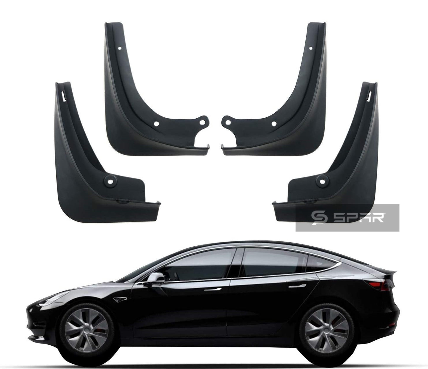 اللوحات الطينية السوداء غير اللامعة لـ لنموذج تسلا 3