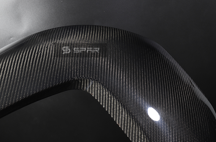 مجموعة أغطية حماية أصلية للمقاعد من الخلف من الكاربون فايبر اللامع لسيارة من نوع تيسلا الطراز (3/Y)