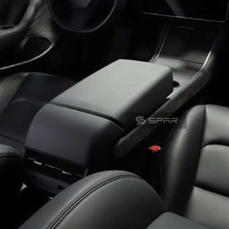 MATTE BLACK ARMREST TRIM FOR TESLA MODEL 3-Y