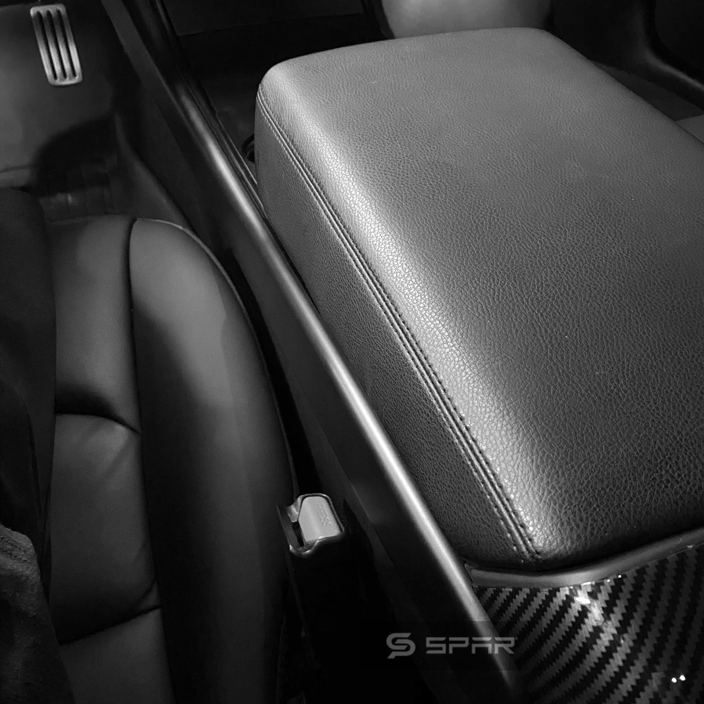 MATTE BLACK CENTER CONSOLE SIDE PANEL MOLDED TRIMS FOR TESLA MODEL 3-Y