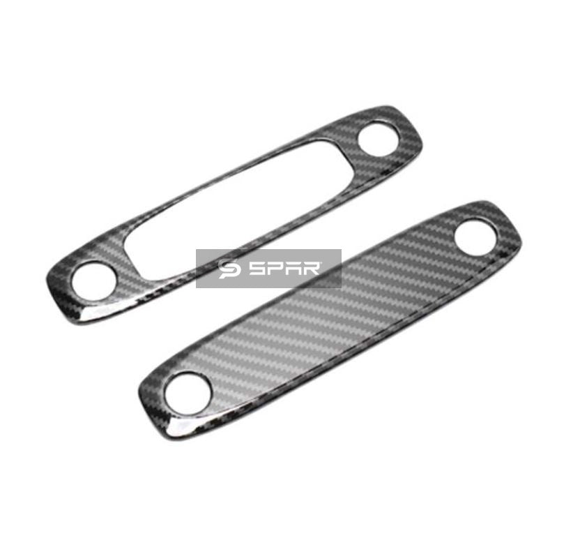 CARBON FIBER READING LIGHT COVERING TRIMS (FRONT + REAR) FOR TESLA MODEL 3-Y