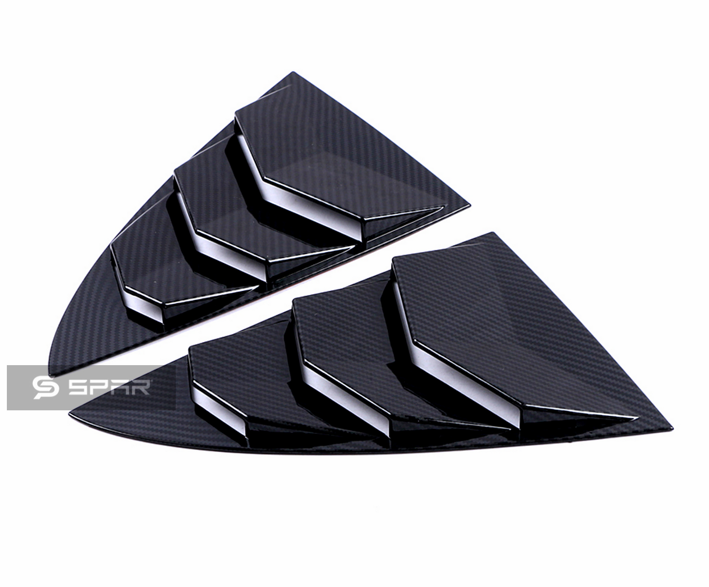 Carbon Fiber Rear Window Molded Louver Trims for Tesla Model 3/Y