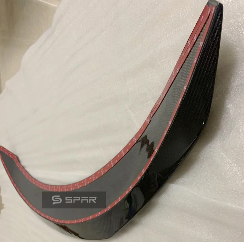GENUINE CARBON FIBER V-TYPE SPORTS SPOILER FOR TESLA MODEL 3 (GLOSSY)