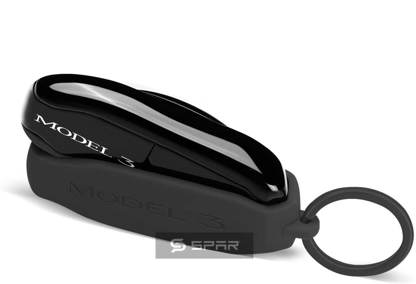 BLACK KEY FOB COVER FOR TESLA MODEL S-3-X-Y