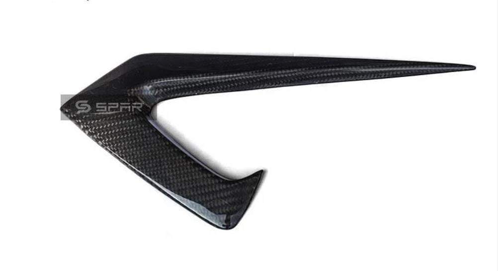 قصاصة حماية جمالية للكاميرا الجانبية من الكاربون فايبر اللامع لسيارة من نوع تيسلا الطراز (S/3/X/Y)