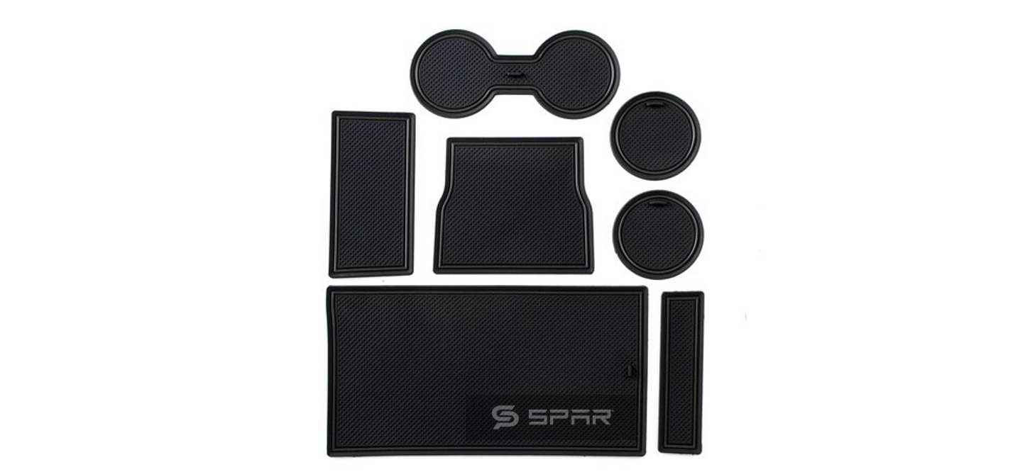 BLACK INTERIOR LINER MATS SET (7 PCS.) FOR TESLA MODEL 3-Y